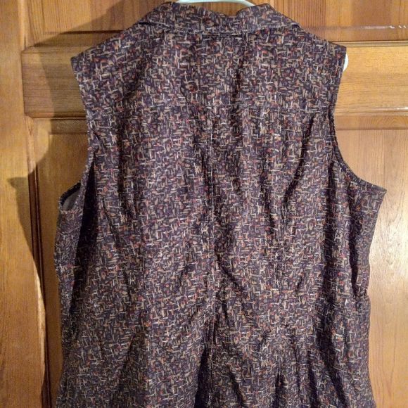 CJ Banks EUC Multi-color ‘Fall Festival’ Vest, Size 1X - Picture 4 of 5